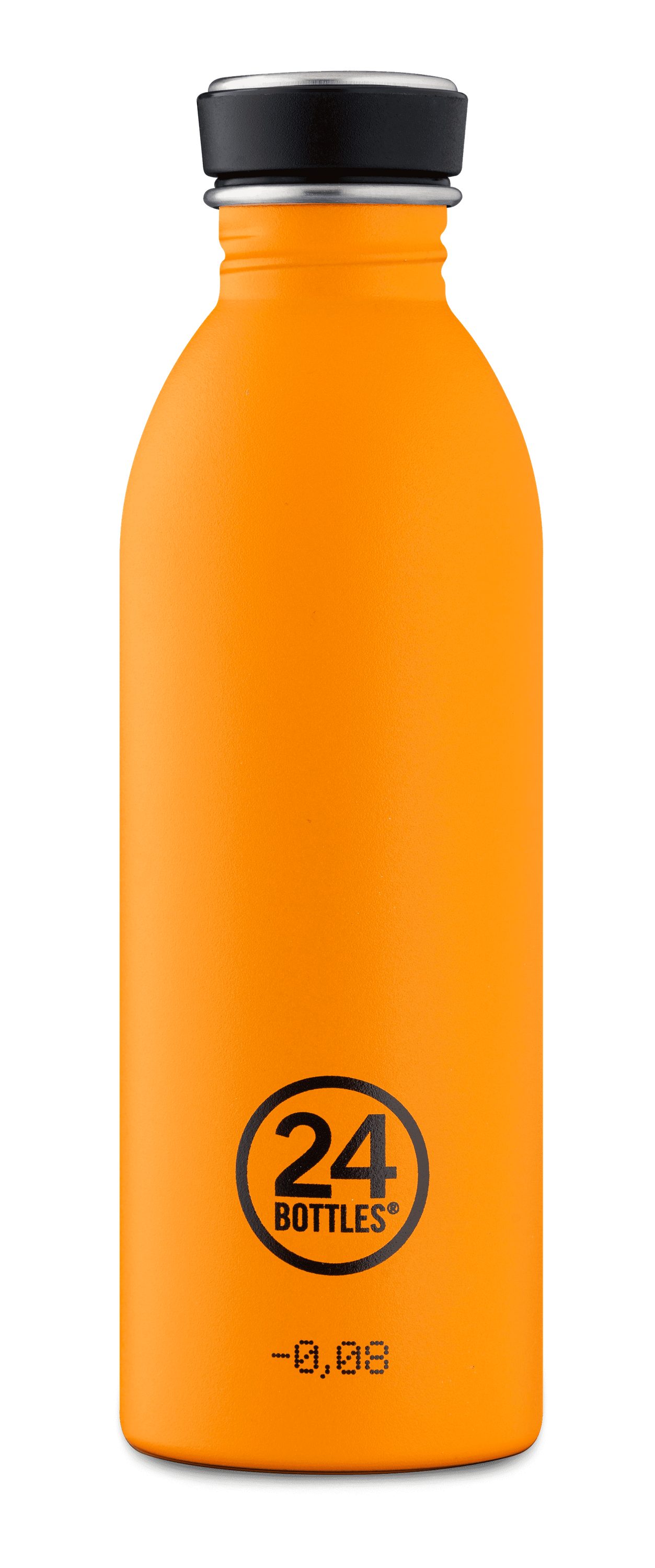 24 Bottles Trinkflasche Edelstahl Trinkflasche Orange 0,5 l, für alle Getränke, spülmaschinengeeignet