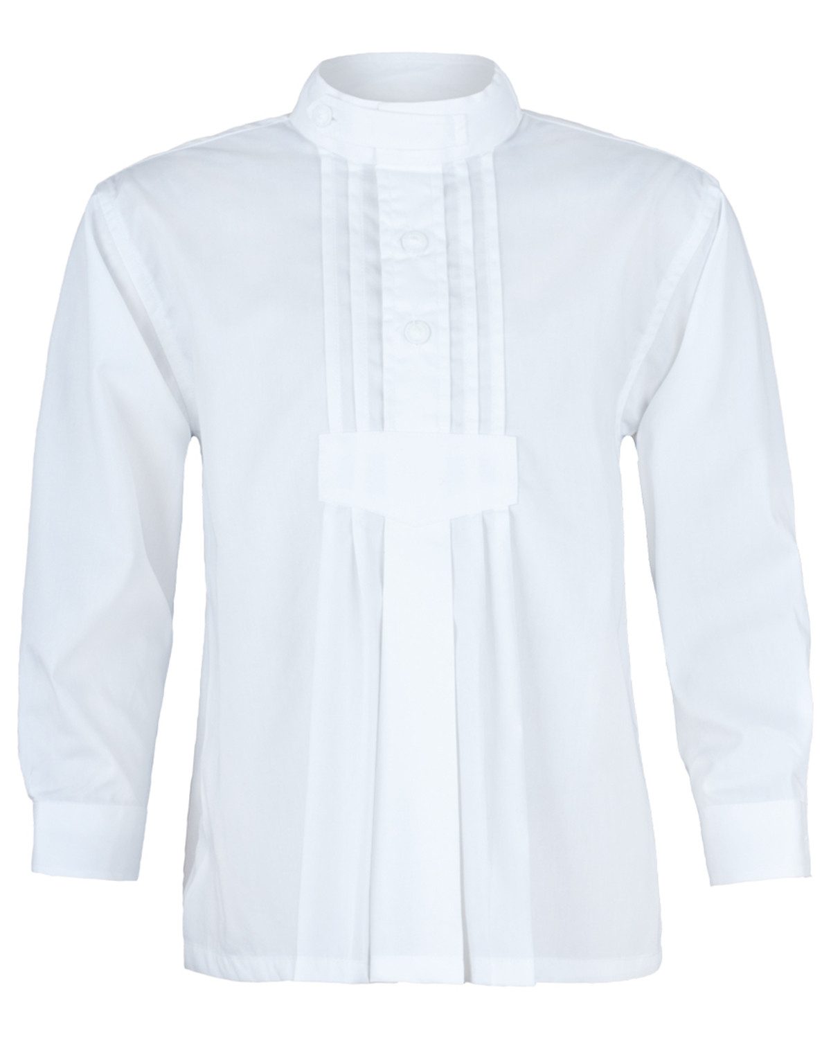 Trachtenland Trachtenhemd 'Samuel' mit Stehkragen für Jungen 48400, Weiß