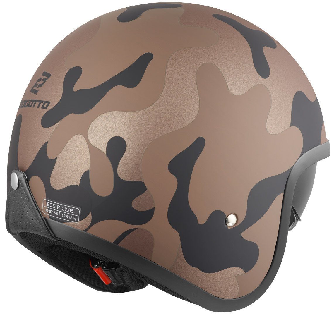 Bogotto Motorradhelm V537 Camo Jethelm, Integriertes Sonnenvisier – Bild 2 von 3