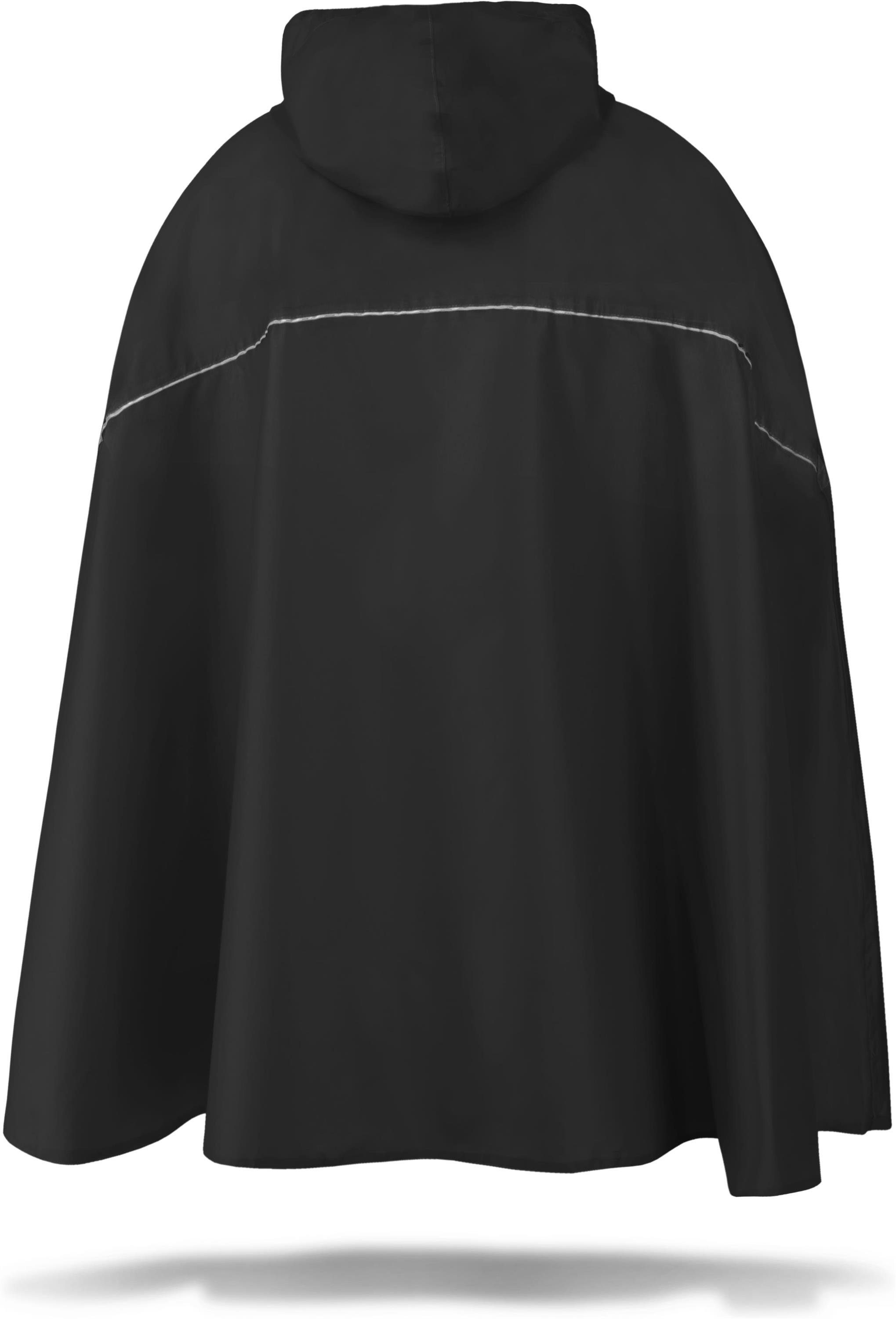 normani Regenponcho Regenponcho Cherrapunji Fahrradponcho mit Kapuze - 12000 mm Wassersäule - 3M™-Reflektor