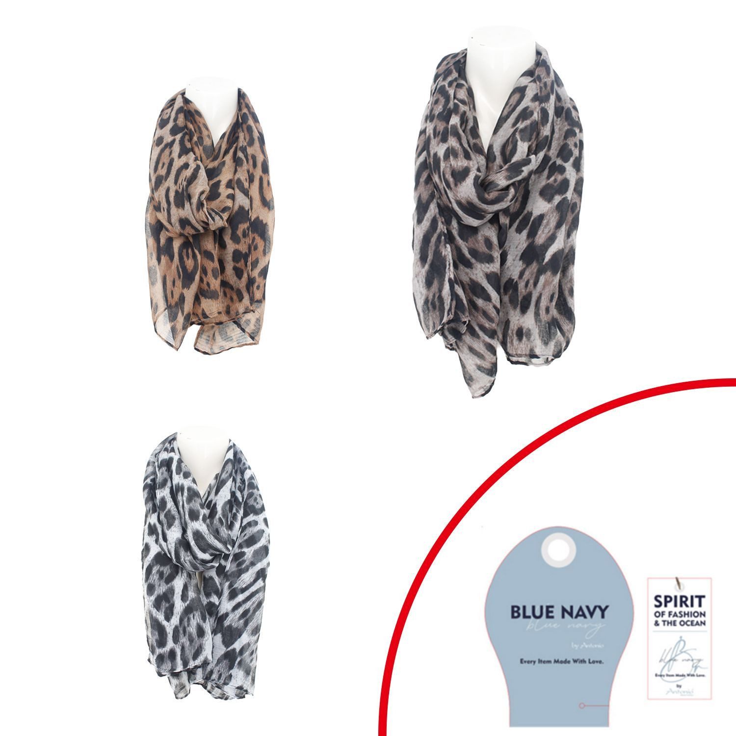 VewoTex Modeschal Sommer Damen Schal » Wilde Katze Leo-Print, (Einzeln, 1-S günstig online kaufen