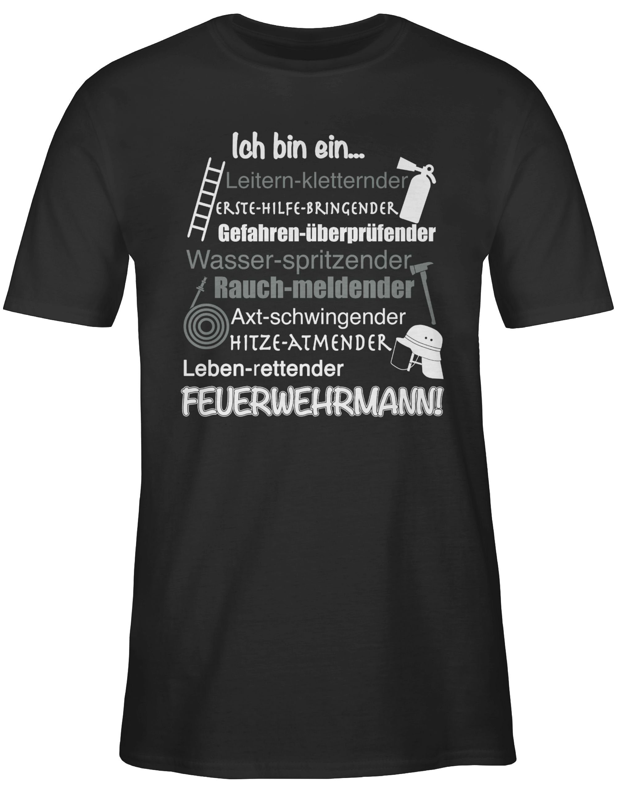 Shirtracer T-Shirt Ich bin ein ... Feuerwehrmann! Feuerwehr günstig online kaufen