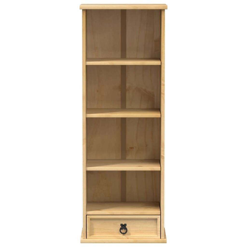 furnicato CD-Regal CD-Schrank Corona 40x30x110 cm Massivholz Kiefer, 1-tlg.