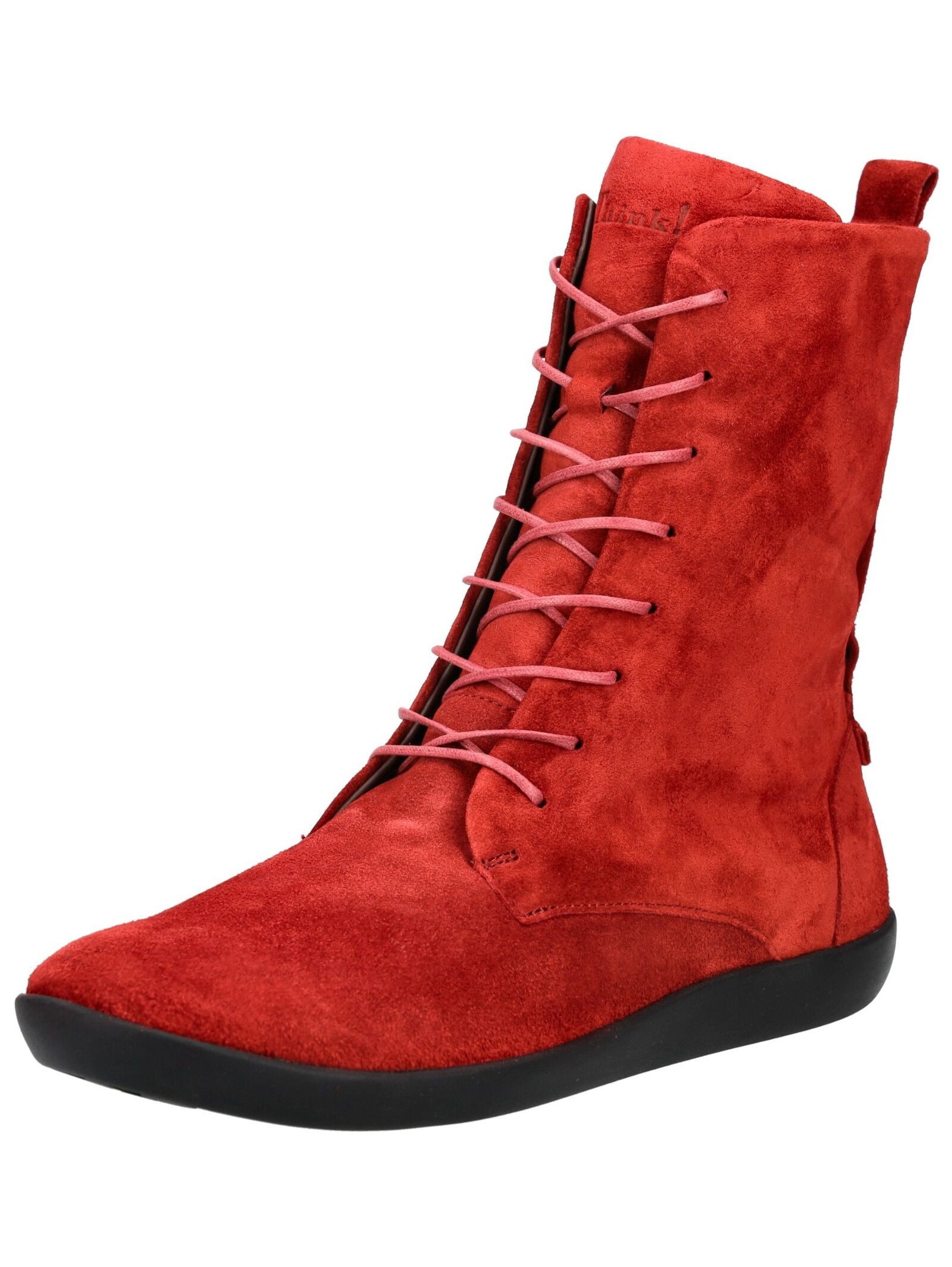 Think! Think! Stiefelette Veloursleder Schnürstiefelette