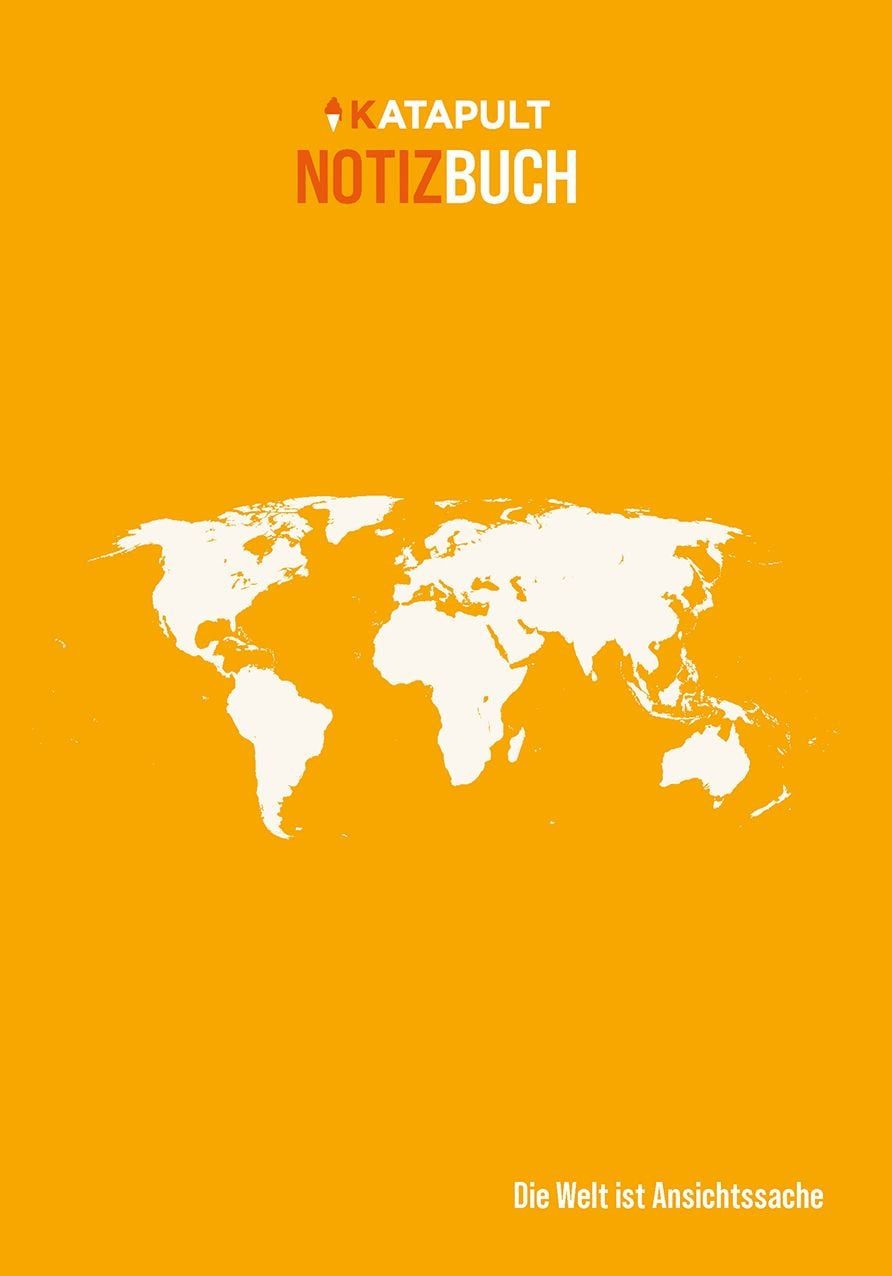 Schulheft Katapult-Notizbuch Welt gelb
