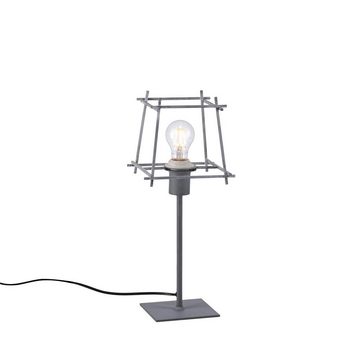 click-licht Tischleuchte Tischleuchte Lilou in Grau E27, keine Angabe, Leuchtmittel enthalten: Nein, warmweiss, Tischleuchte, Nachttischlampe, Tischlampe