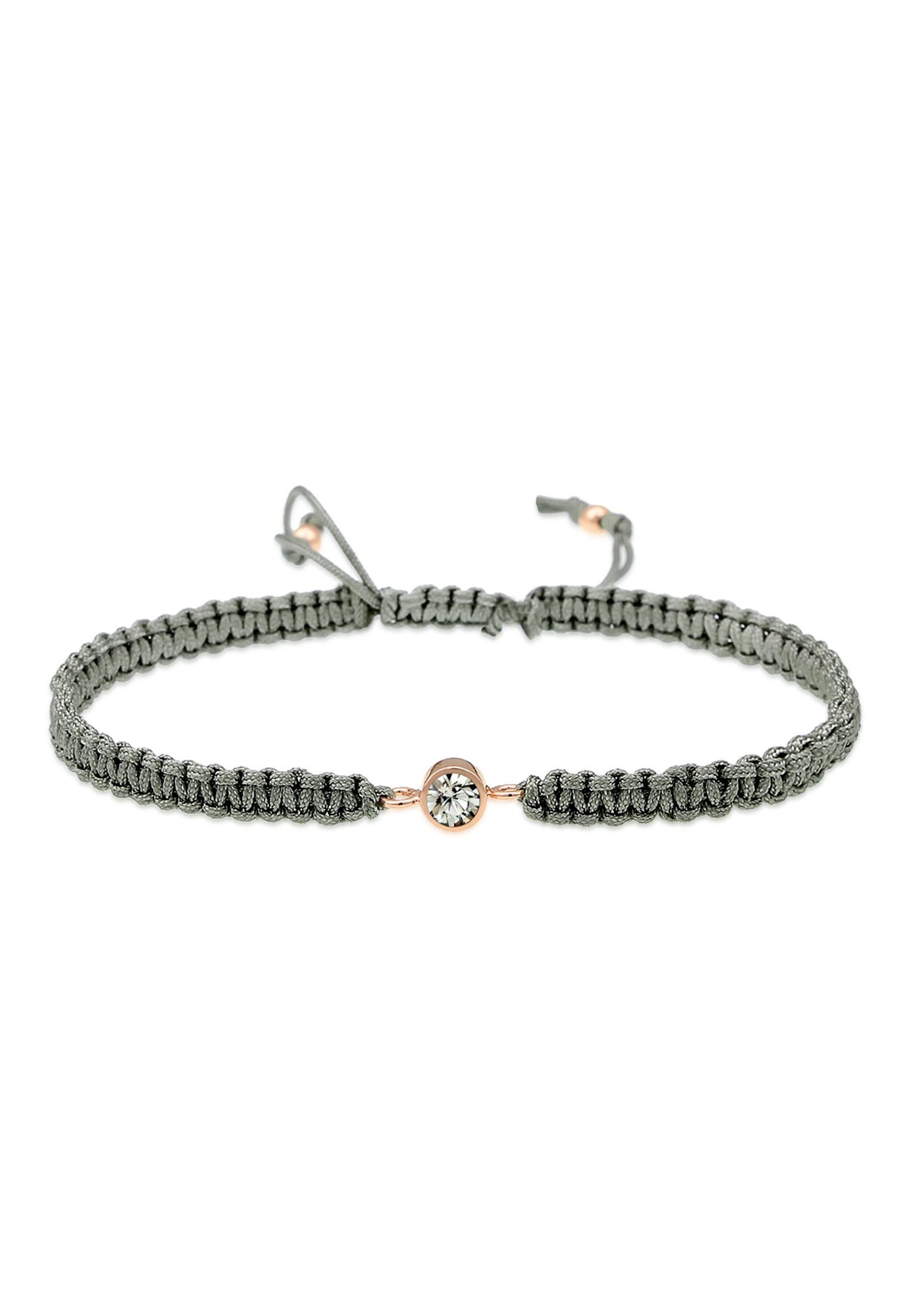 Elli Armband Nylonband Glas Kristalle Weiß günstig online kaufen