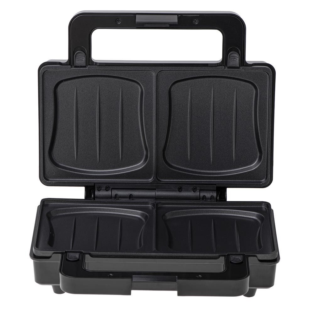 Camry 2-in-1-Sandwichmaker CR 3074 und Kontaktgrill austauschbare Antihaft-Platten, Panini-Grill, 1400 W, Panini-Grill, Sandwichtoaster, Edelstahl-Bakelit-Gehäuse, schwarz