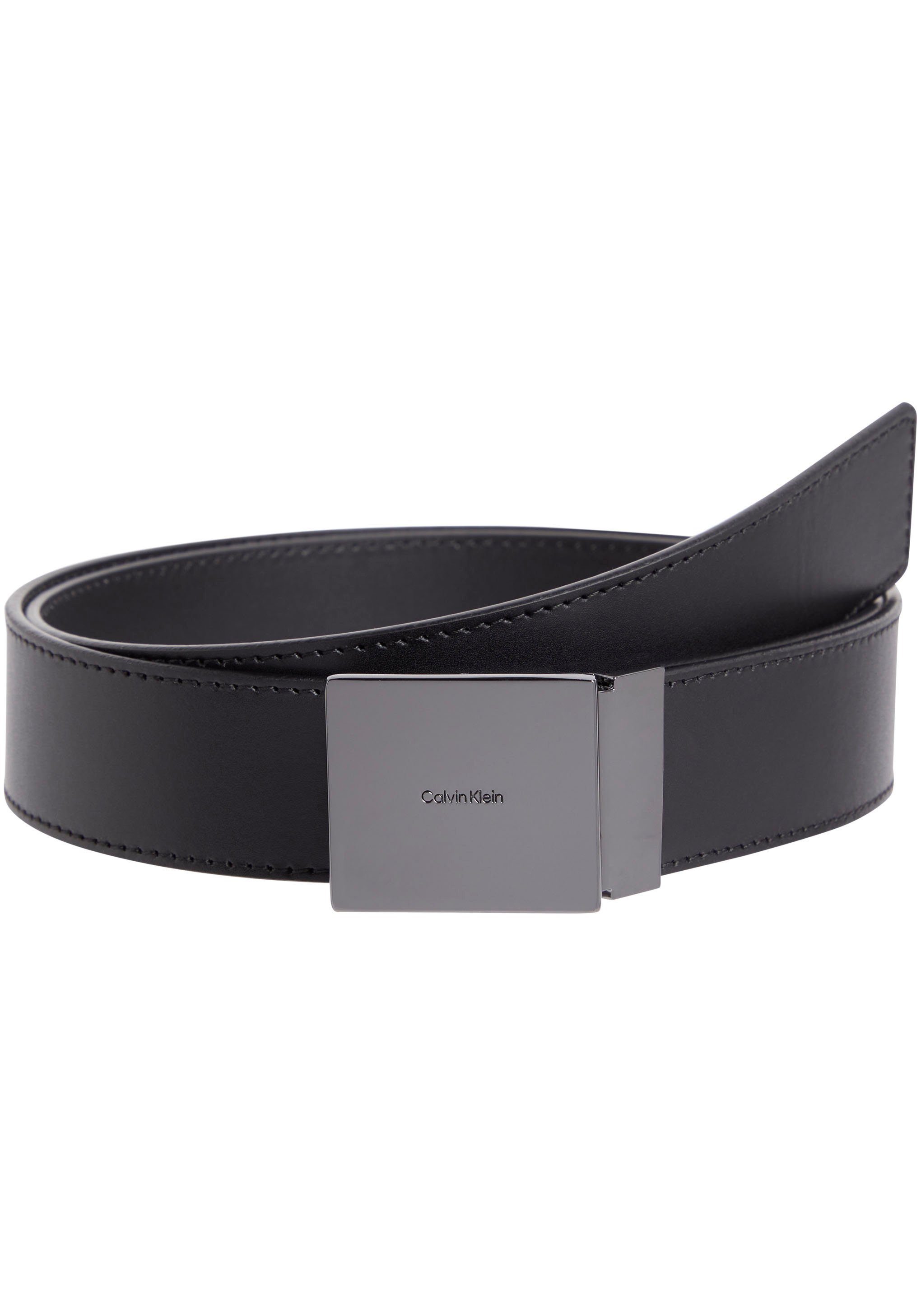 Calvin Klein Ledergürtel ADJ CASUAL PLAQUE 35MM