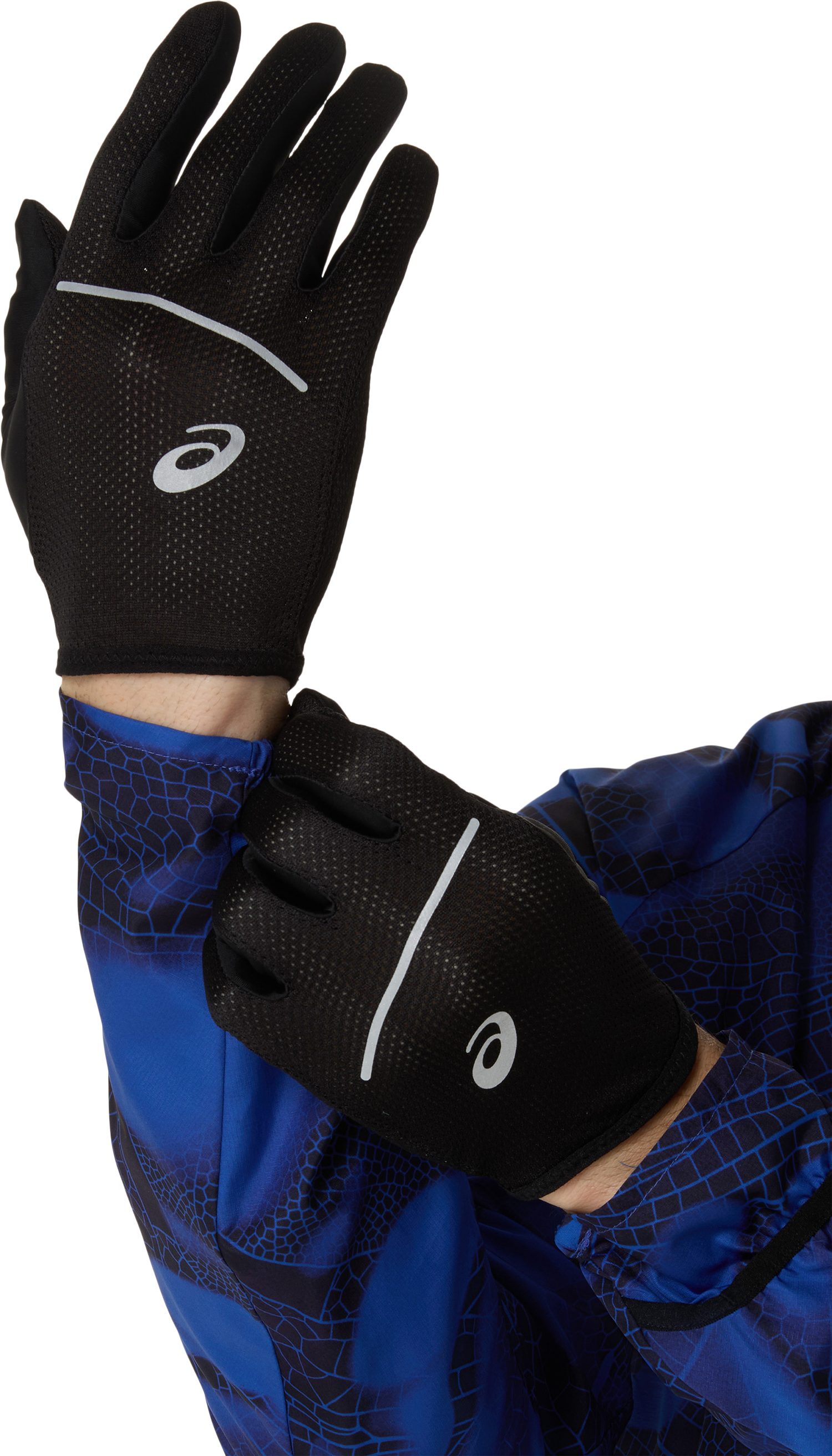 Asics Laufhandschuhe PERFORMANCE RUN GLOVES für kühles Wetter, atmungsaktiv, reflektierende Details – Bild 4 von 4