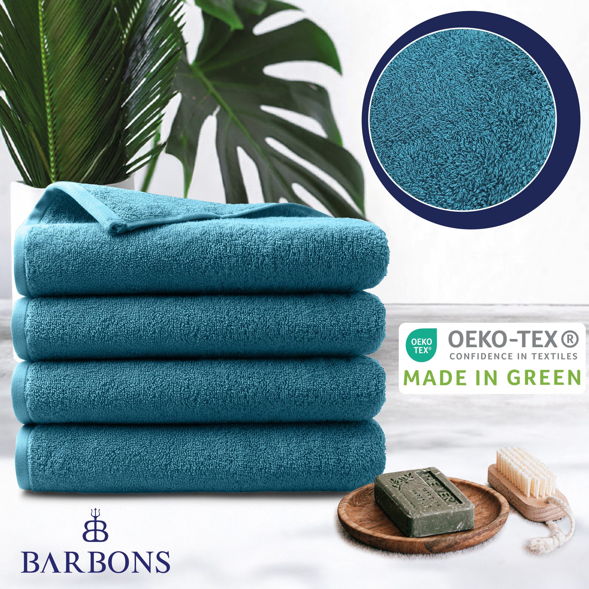 BARBONS Handtücher Set – 8-tlg Handtuch Set 50 x 100 cm für Badezimmer, Gäs günstig online kaufen