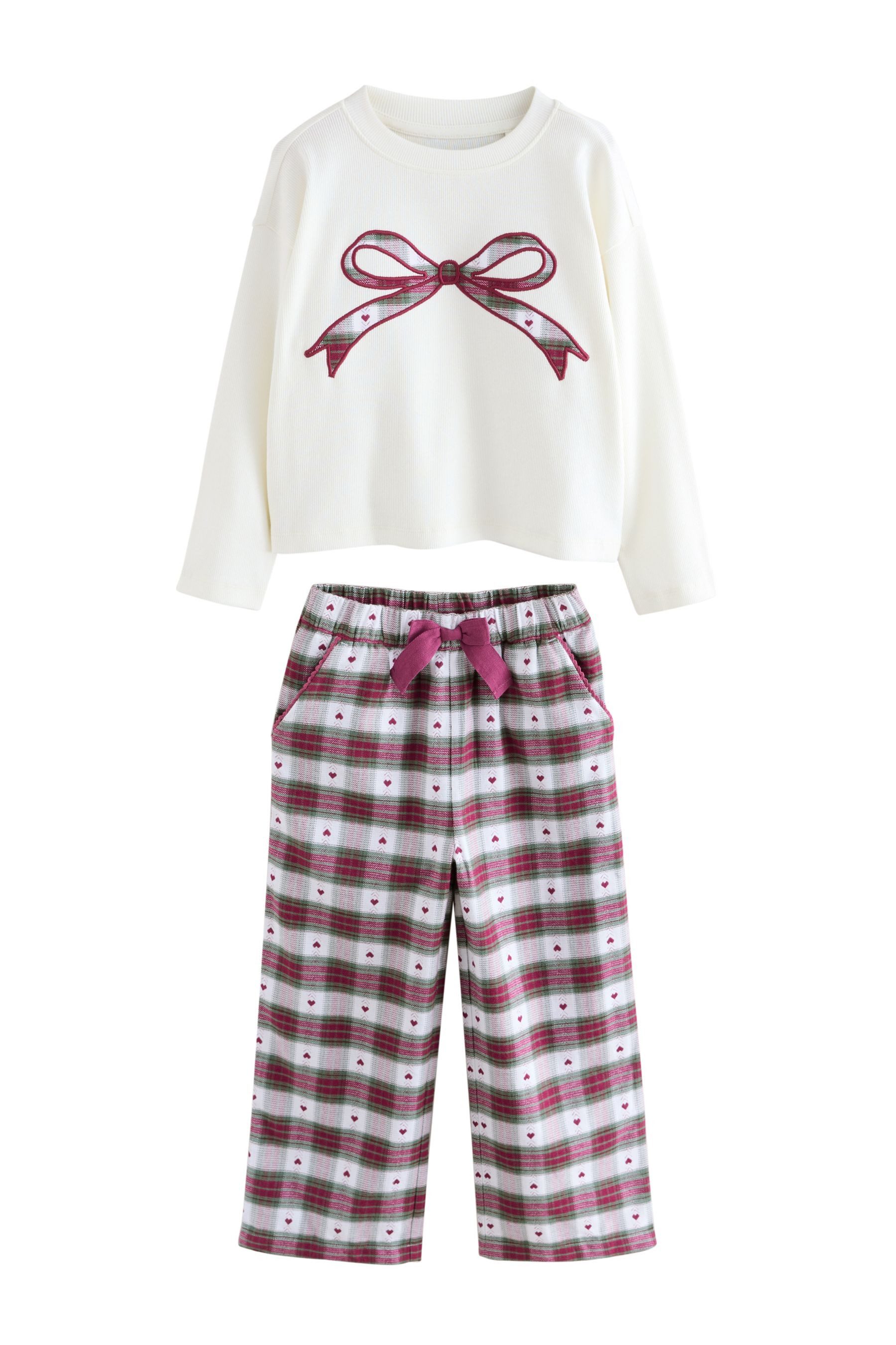 Next Pyjama Weihnachtliche Schlafanzughose aus Webstoff (2 tlg)