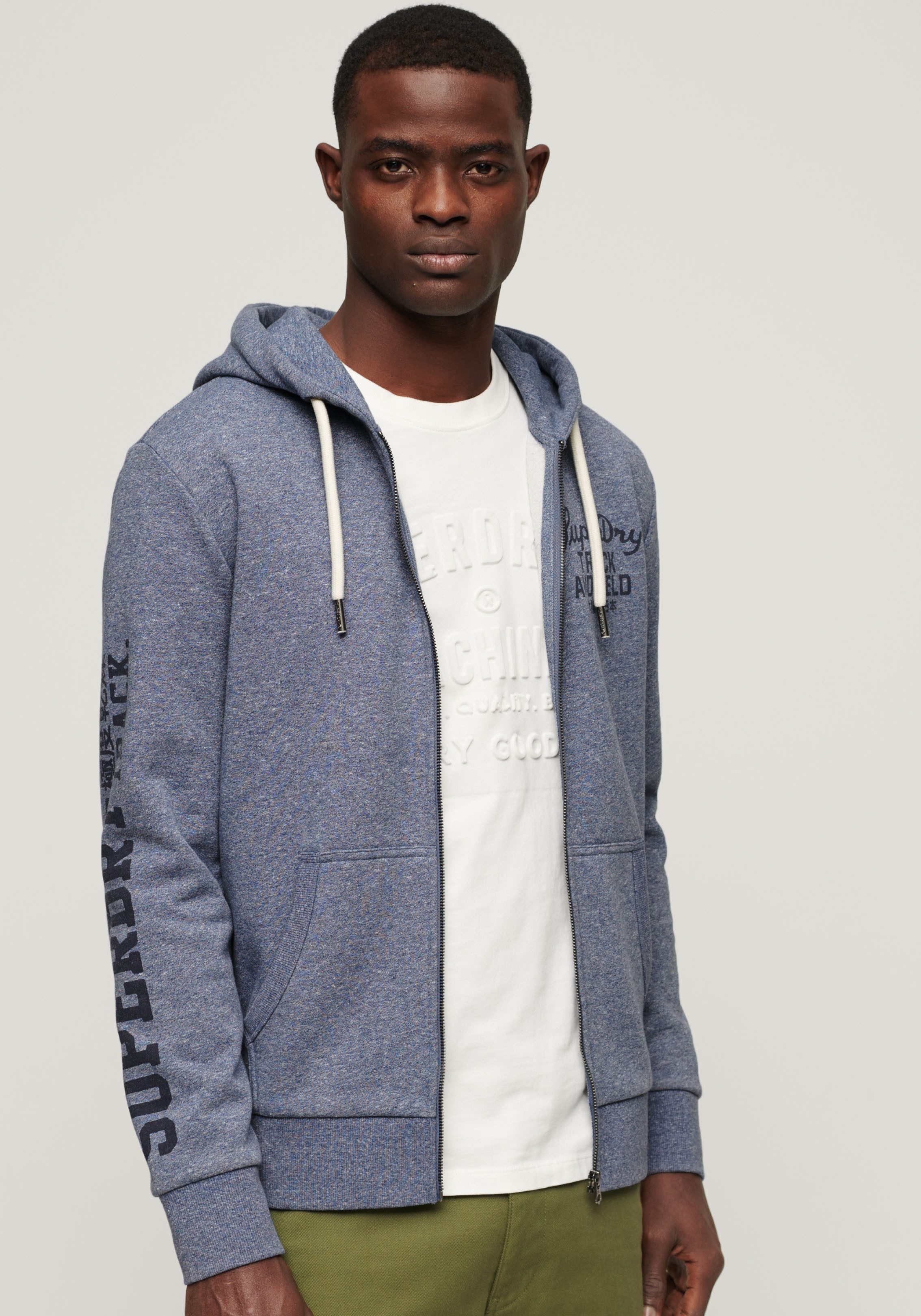 Superdry Kapuzensweatjacke ATHLETIC COLL GRAPHIC ZIPHOOD