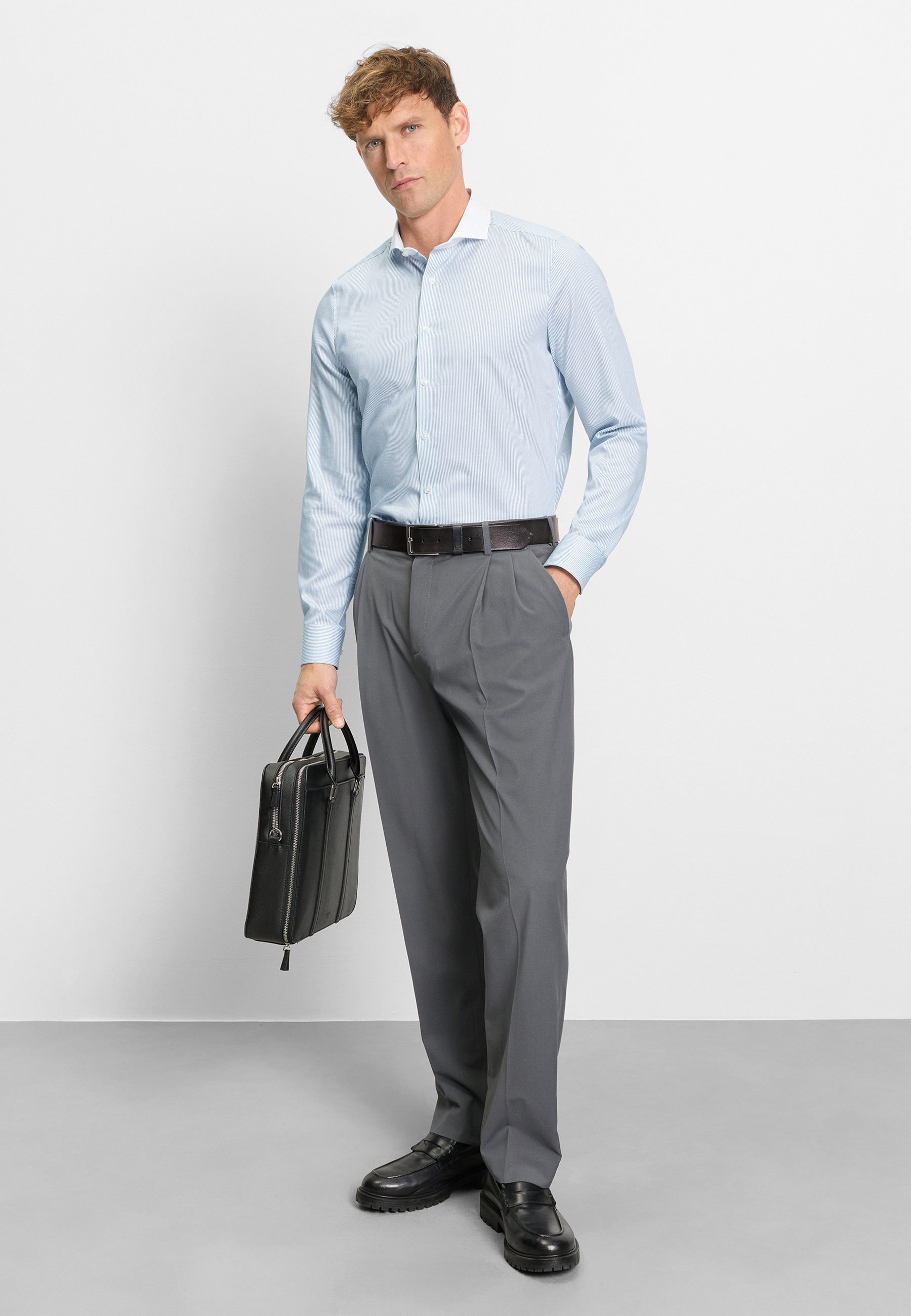 OLYMP Businesshemd OLYMP Level Five, body fit, Haifisch