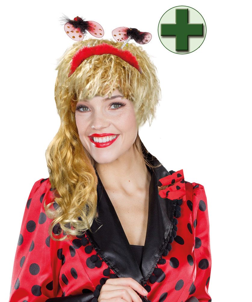 Karneval-Klamotten Kostüm Marienkäfer Damen Marienkäferjacke mit Fühler, Gl günstig online kaufen