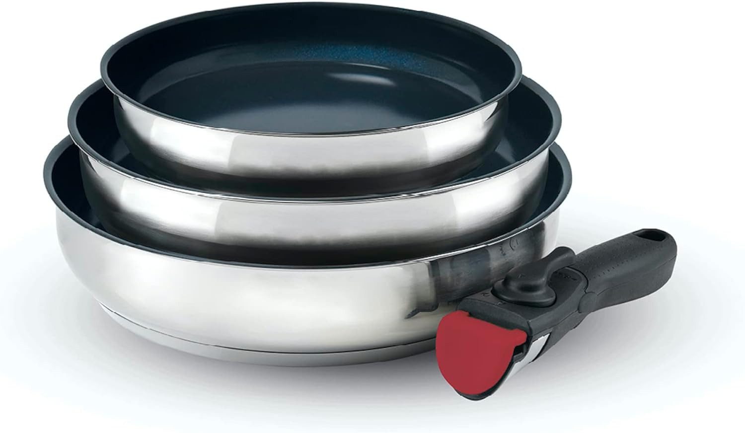 QDesign by Sauter Pfannen-Set QDesign mit abnehmbarem Griff, Edelstahl 18/10 (4-tlg)