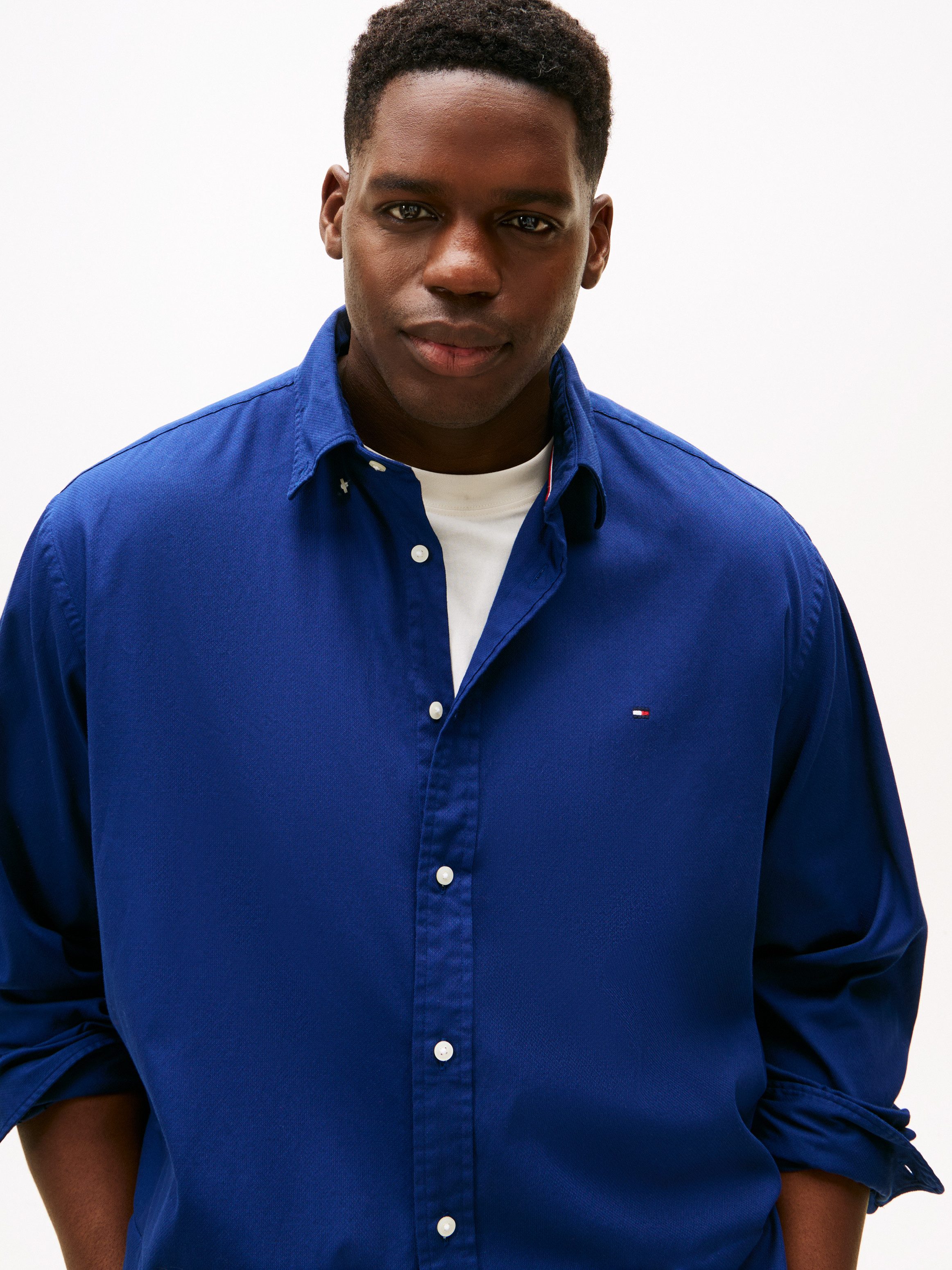 Tommy Hilfiger Big & Tall Langarmhemd Große Größen, Button-Down-Kragen günstig online kaufen