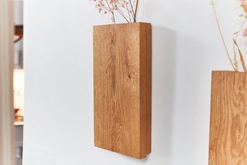 Living Oak Wanddekoobjekt Wandvase Eiche Holz (1 St)