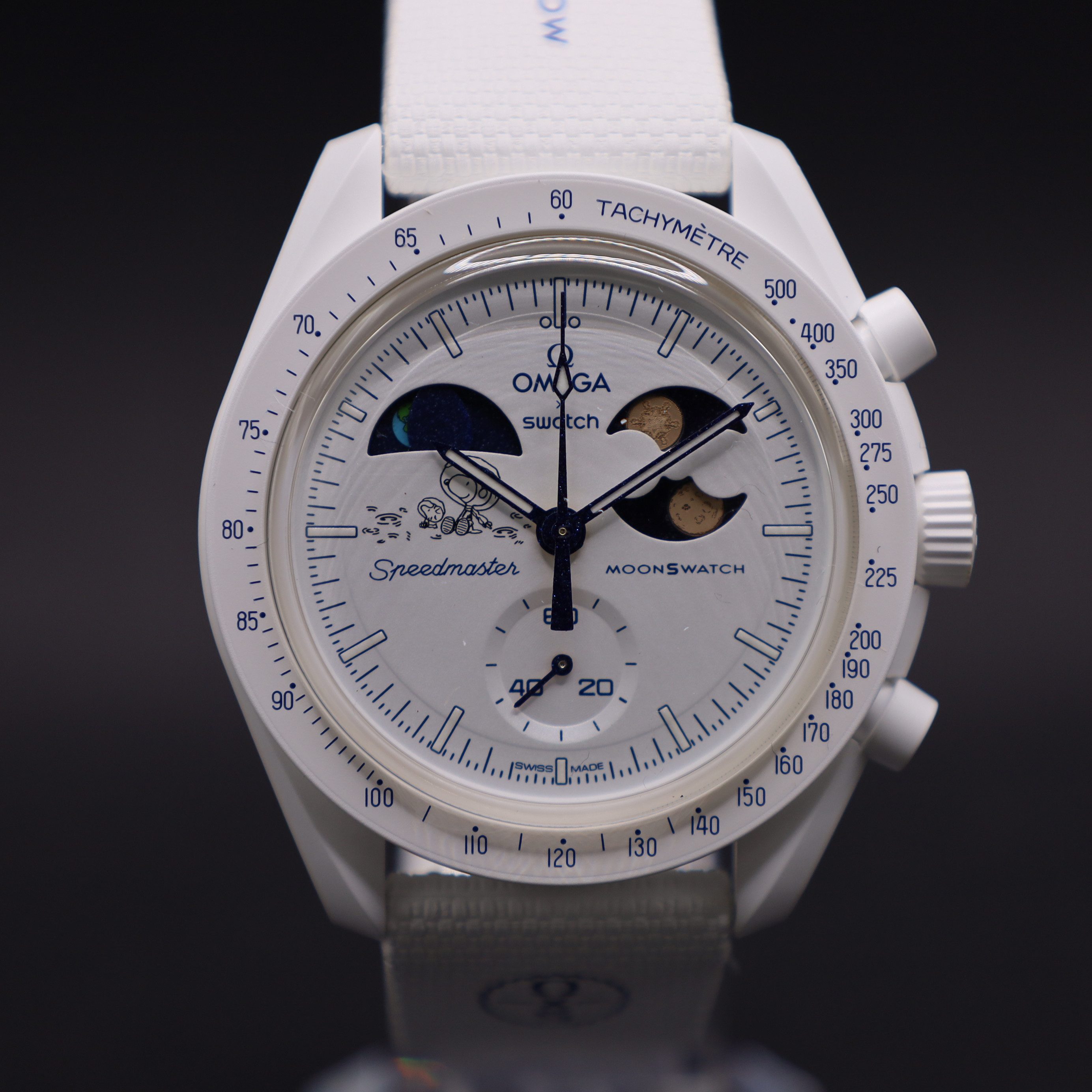 Swatch Chronograph Swatch x Omega Moonswatch Earthphase Moonshine Gold SO33W701L