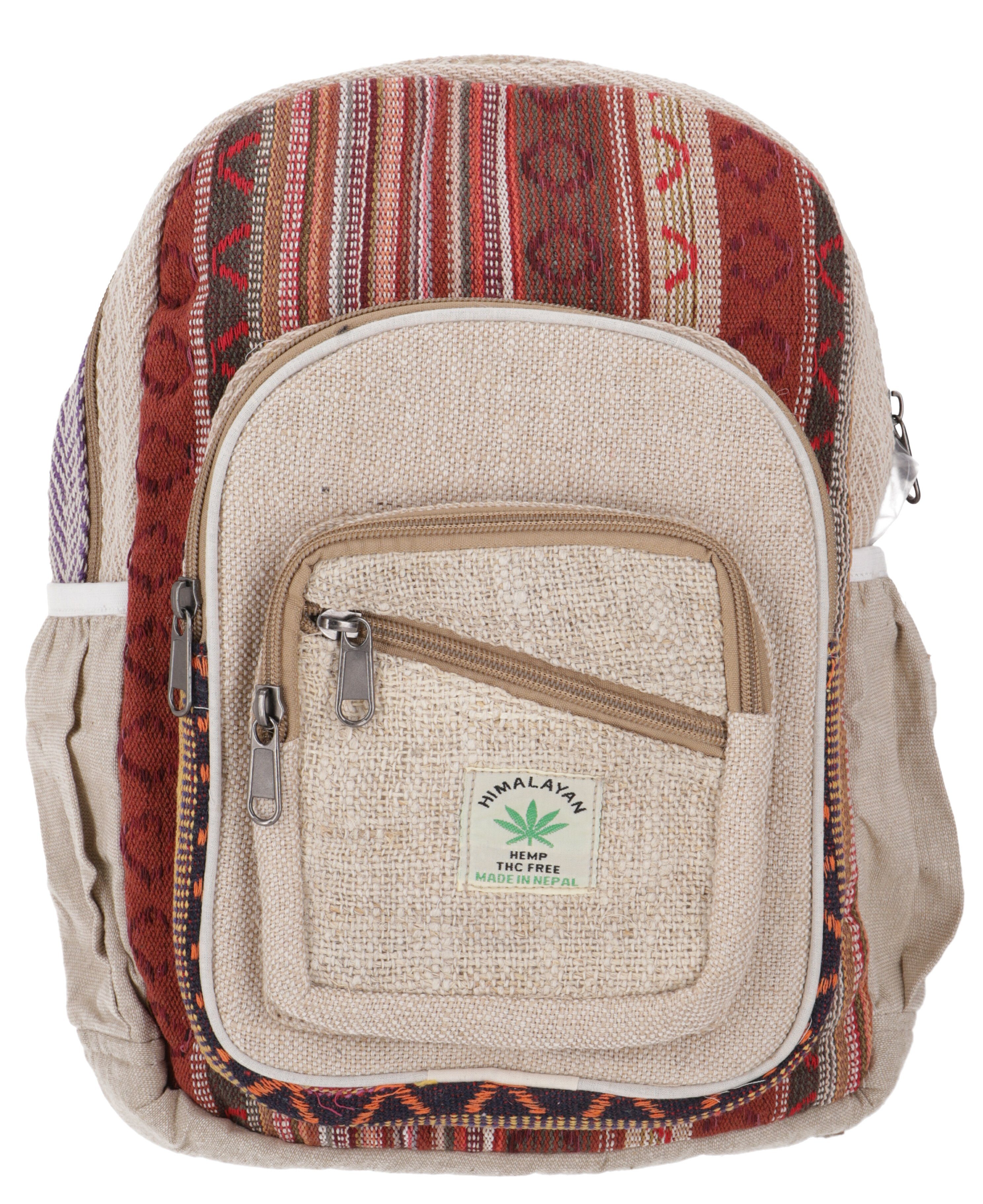 Guru-Shop Freizeitrucksack Bunter Ethno Hanf Rucksack günstig online kaufen