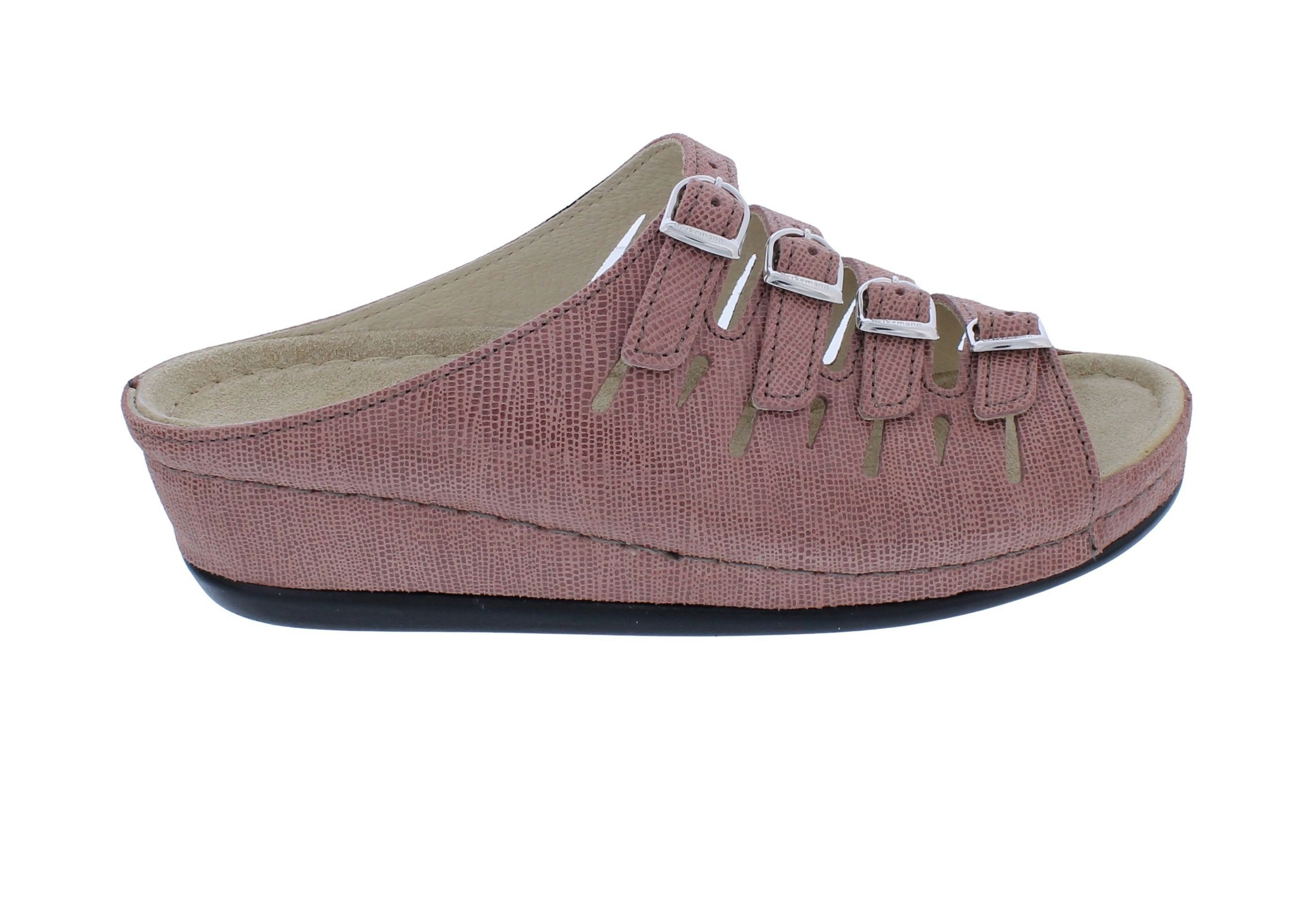 BERKEMANN Berkemann Pantolette Hassel 0737-458, leicht glänzendes Nubukleder, Br Pantolette