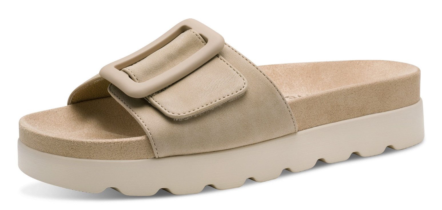 Tamaris Pantolette, Plateau, Sommerschuh mit großer günstig online kaufen