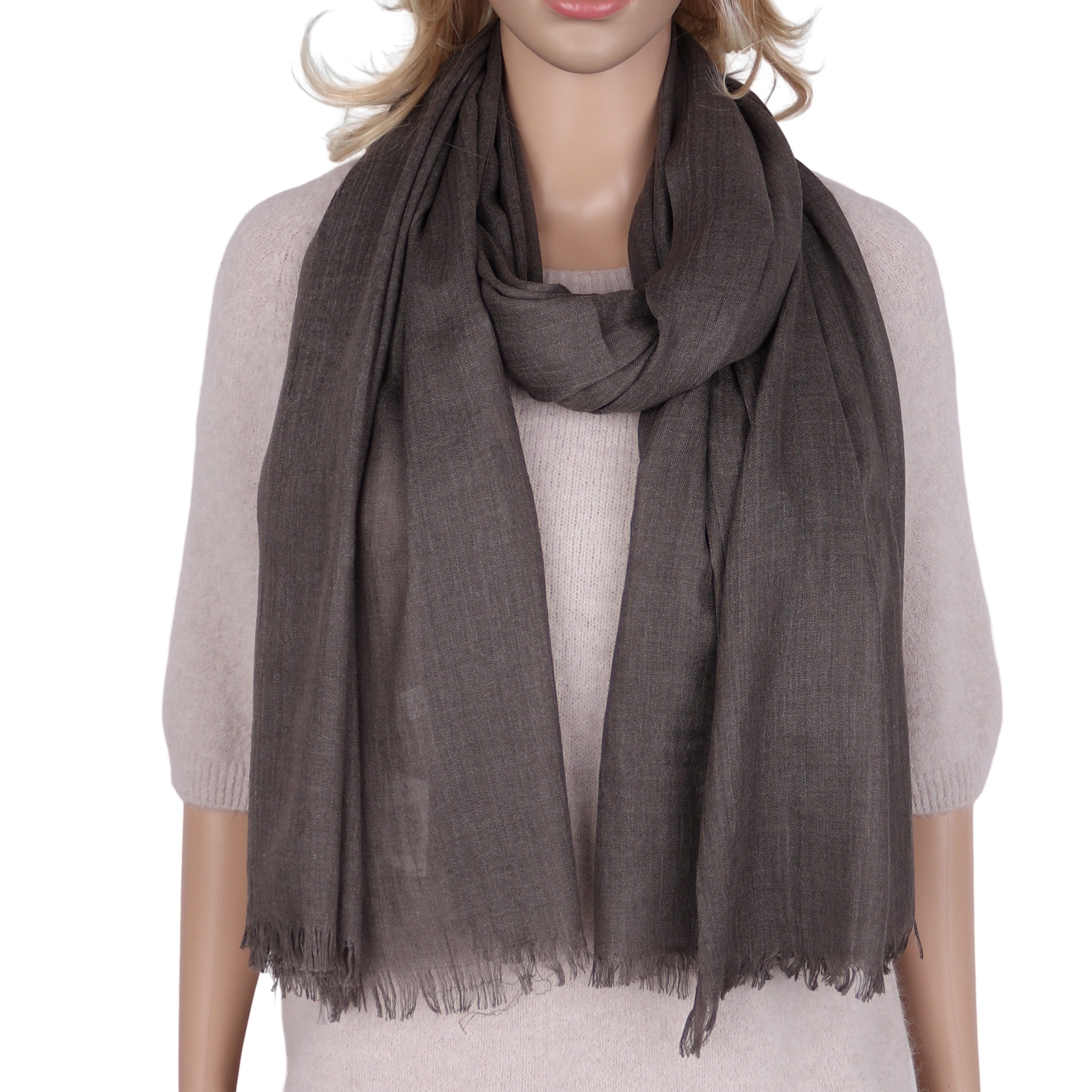MIRROSI Modeschal weicher Unifarbe XXL Schal ca.110x180cm, (viele tolle Farben zur Auswahl), Damen Halstuch ideal für Frühling, Sommer, Herbst