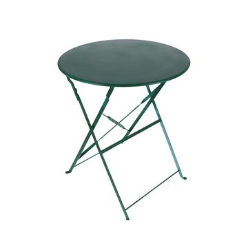 Rivanto Gartentisch, Gartentisch im Bistro-Design Ø60 cm Höhe 71,5 cm, Klapptisch