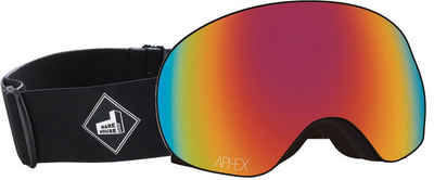 Aphex Snowboardbrille APHEX XPR THE ONE EDITION Magnet Schneebrille black strap + Glas