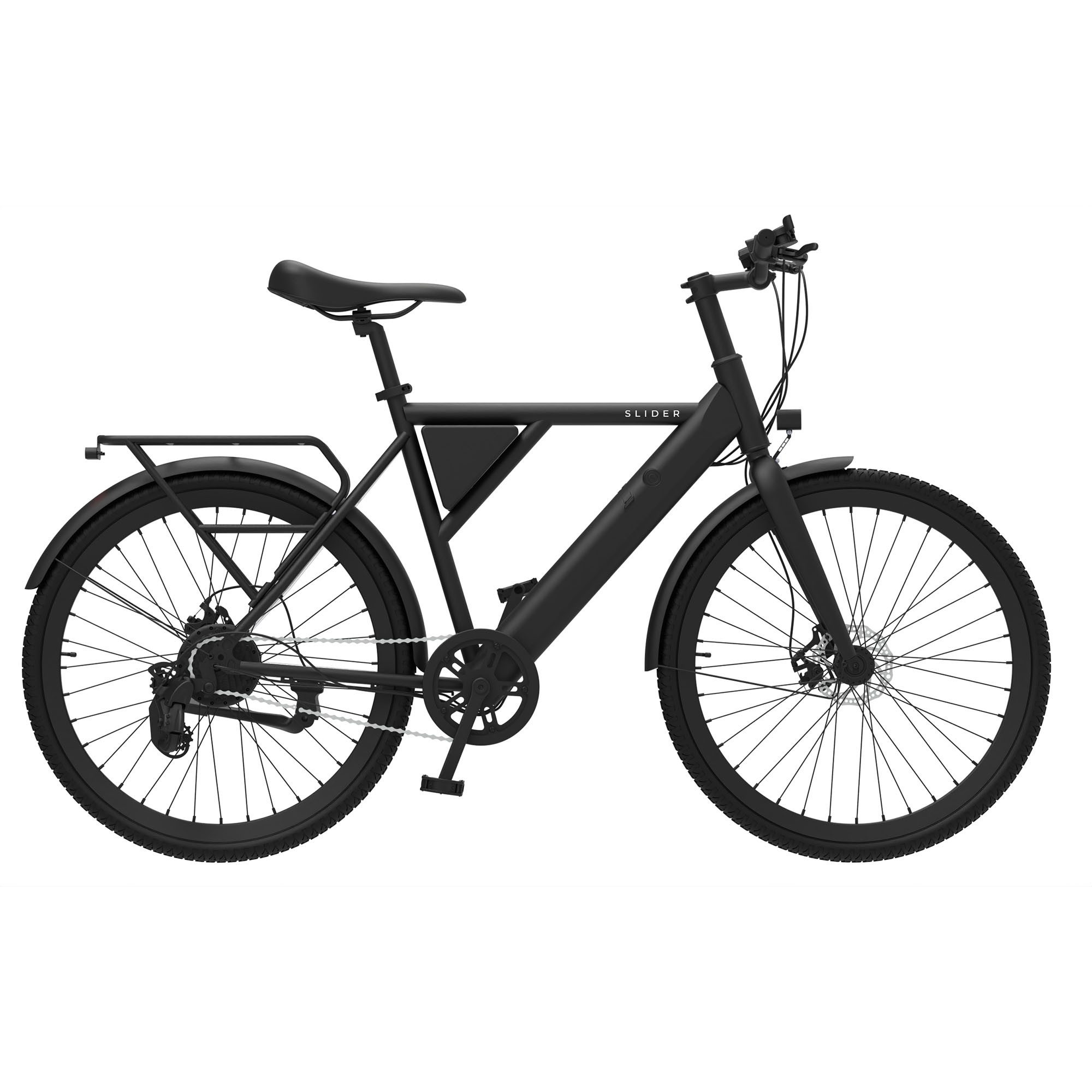 SLIDER E-Bike SLIDER Daily E2, MXUS XF08 Rear hub 250W MXUS controller 36V 15A 25km/h, 5 power levels / Boost torque: 45Nm, 313 Wh