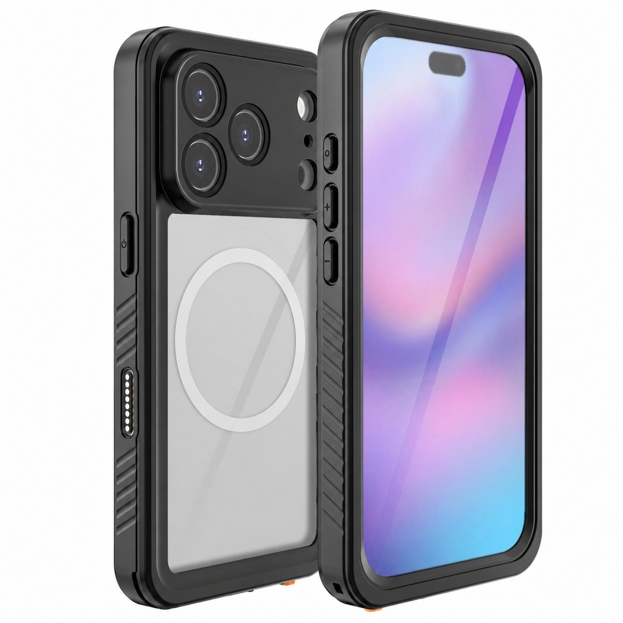 Wigento Handyhülle Wasserdicht MagSafe für Apple iPhone 17 Pro 360 Grad Full Cover, IP68 Wasserdichte und stoßfeste Schutzhülle, MagSafe-kompatibel – Bild 2 von 5