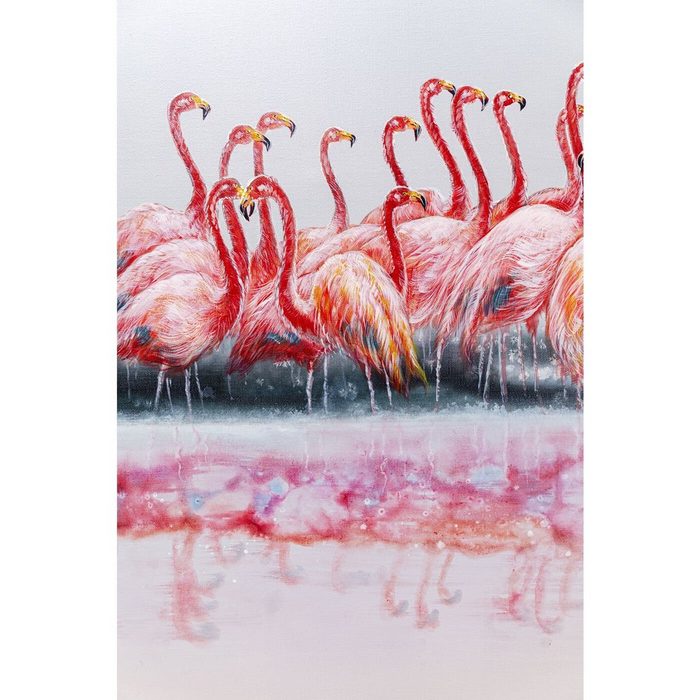 KARE Dekoobjekt Leinwandbild Dating Flamingos 100x120 JZ7342