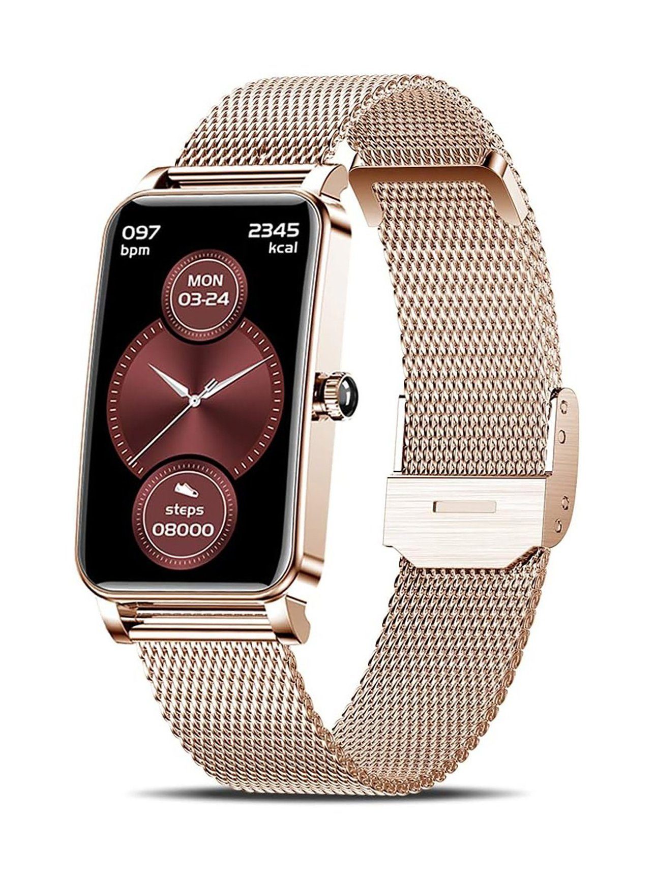 IBETTER Smartwatch,Fitness Tracker Uhr für Damen Herren mit Telefonfunktion Smartwatch (Fitnessuhr mit Telefonfunktion 1,45
