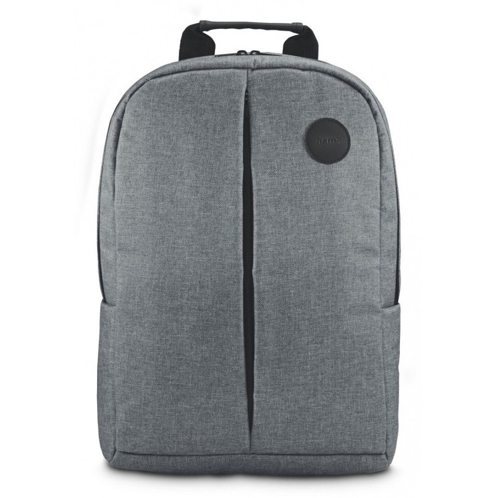 Hama Notebook-Rucksack 00217273 Laptop-Rucksack Genua Rucksack grau (Geeignet für Laptops bis 15,6)