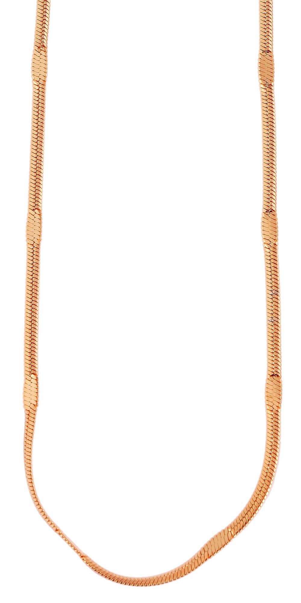 Kette ohne Anhänger Halskette – Schlangenkette aus Edelstahl 45 cm