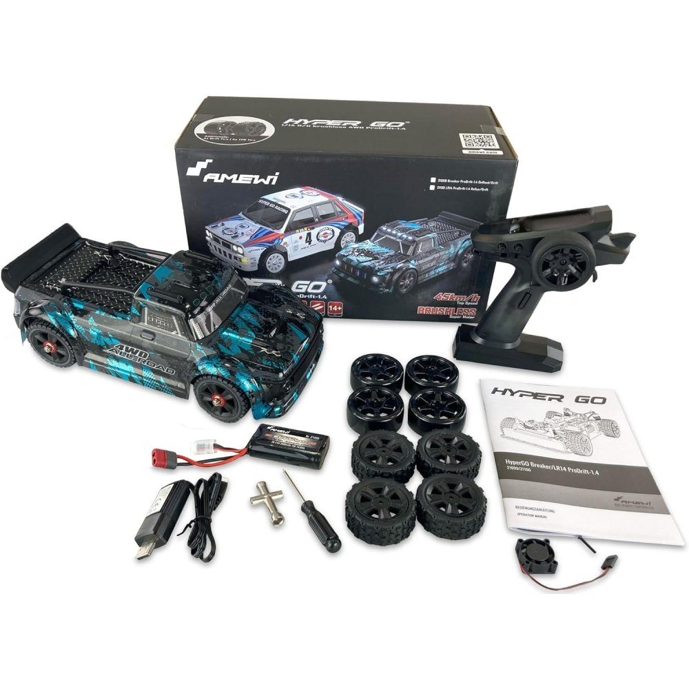Amewi RC-Auto 21099 - ProDrift - RC Auto - Rennfahrzeug - schwarz/blau