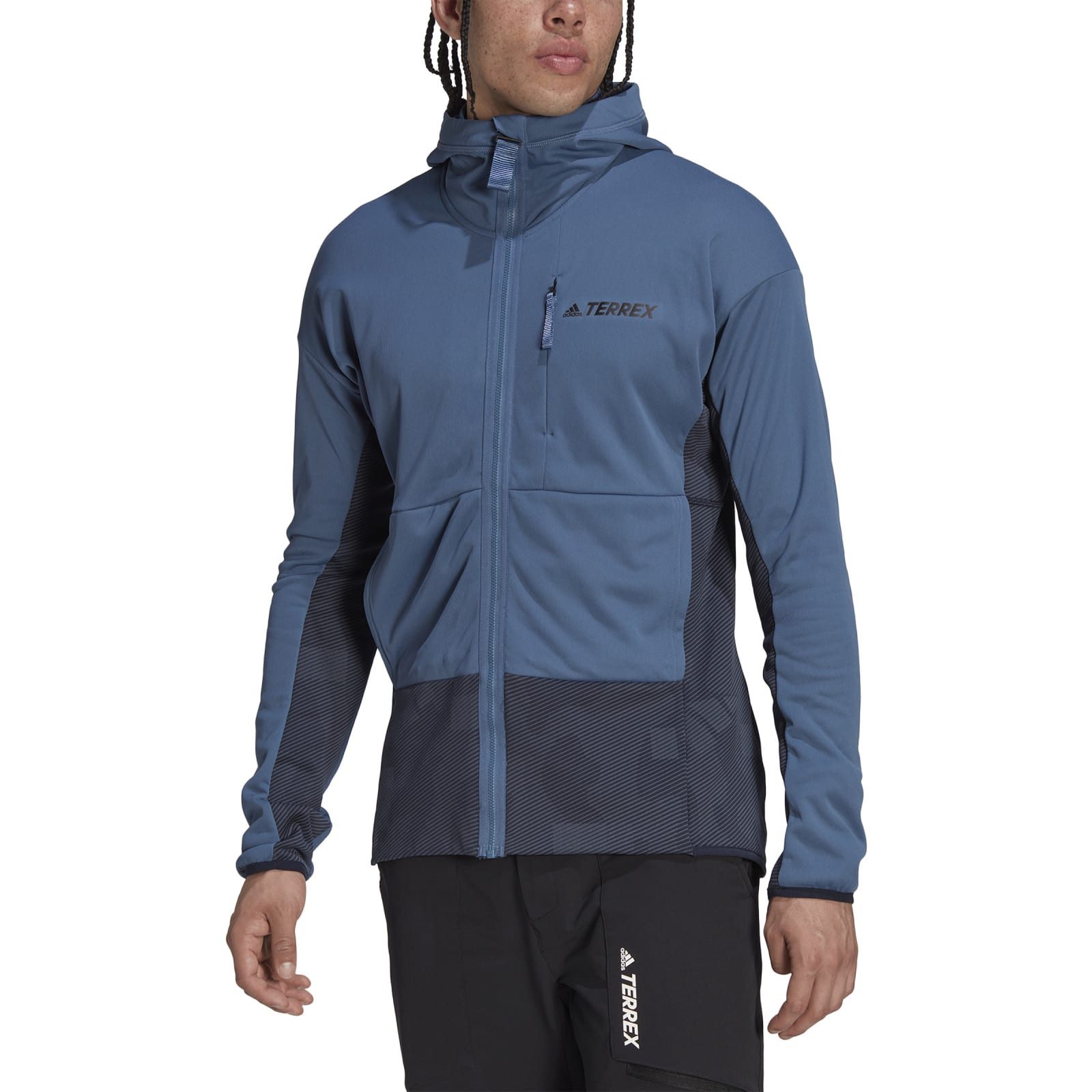 adidas Performance Fleecejacke Terrex Zupahike mit Kapuze stahlblau Herren günstig online kaufen