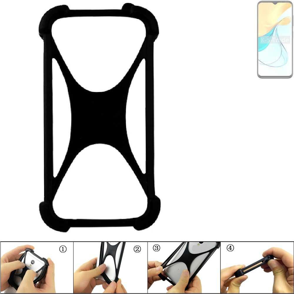 K-S-Trade Handyhülle für ZTE Blade V50s, Handy-Hülle Schutz-Hülle Silikon Bumper TPU Softcase Smartphone