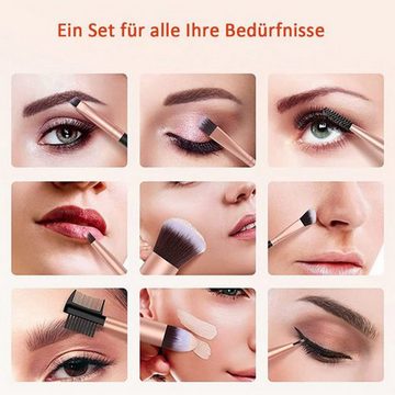 Aoucheni Kosmetikpinsel-Set Make Up Pinsel 16 Stücke Premium Synthetische Makeup Pinsel Set, fur cremige Texturen
