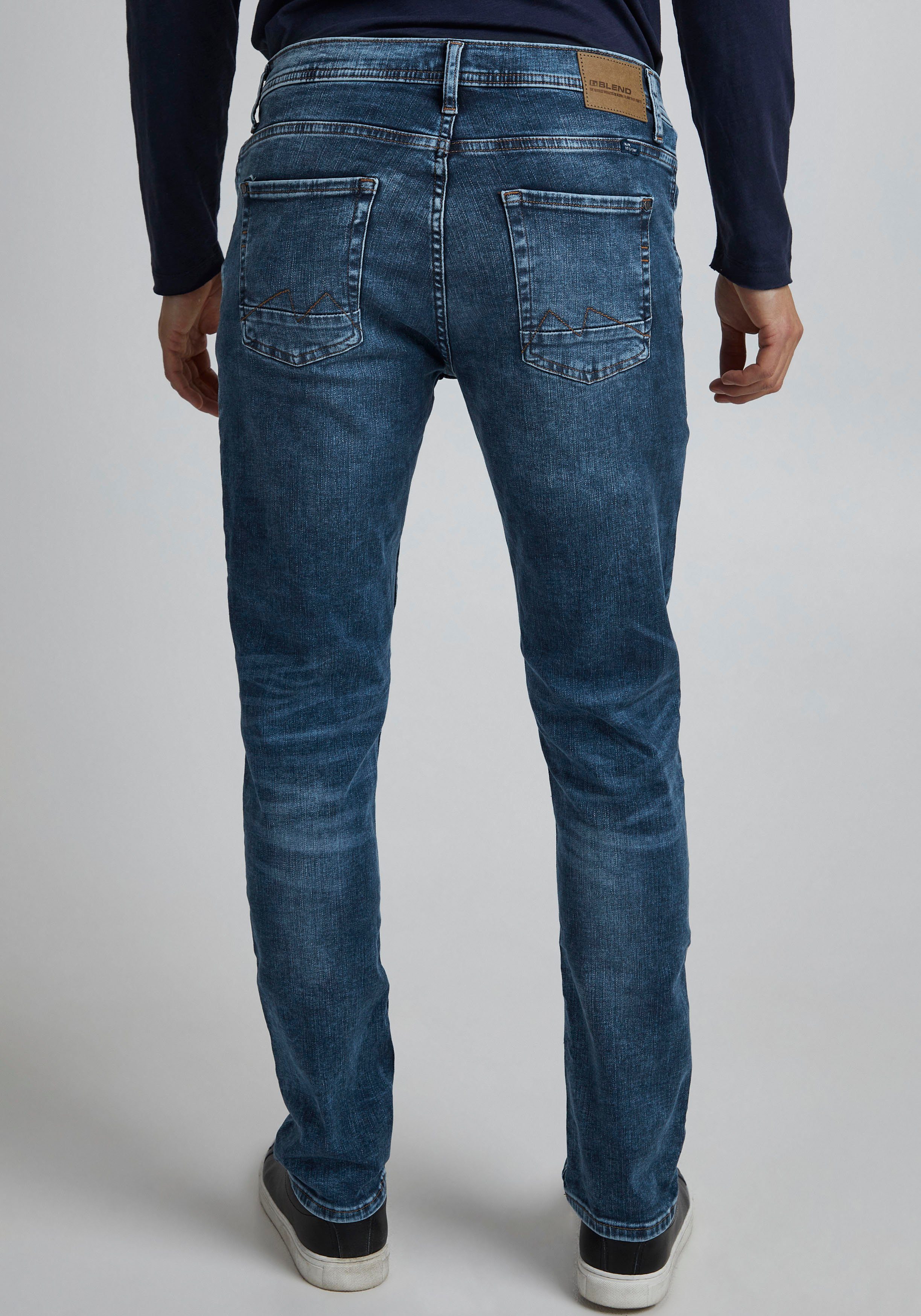 Blend Slim-fit-Jeans Multiflex Jet mid-blue-washed