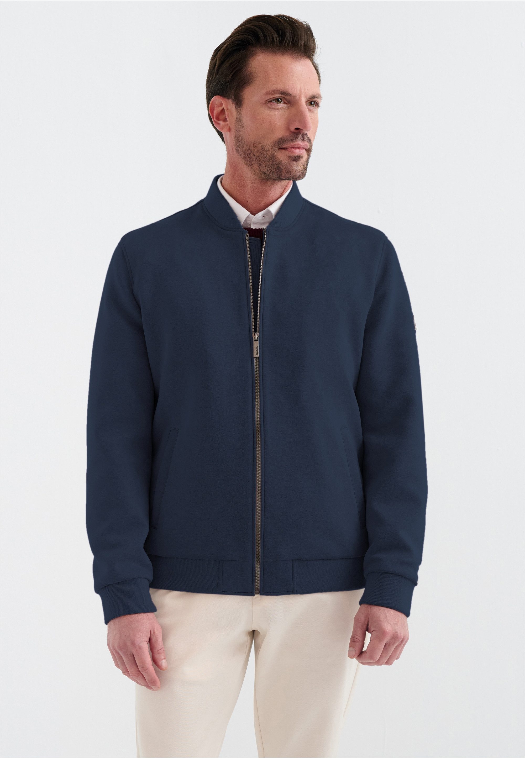 Pierre Cardin Lederimitatjacke im Bomber-Stil