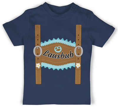 Shirtracer T-Shirt Lausbub Lederhose Mode für Oktoberfest Baby Outfit