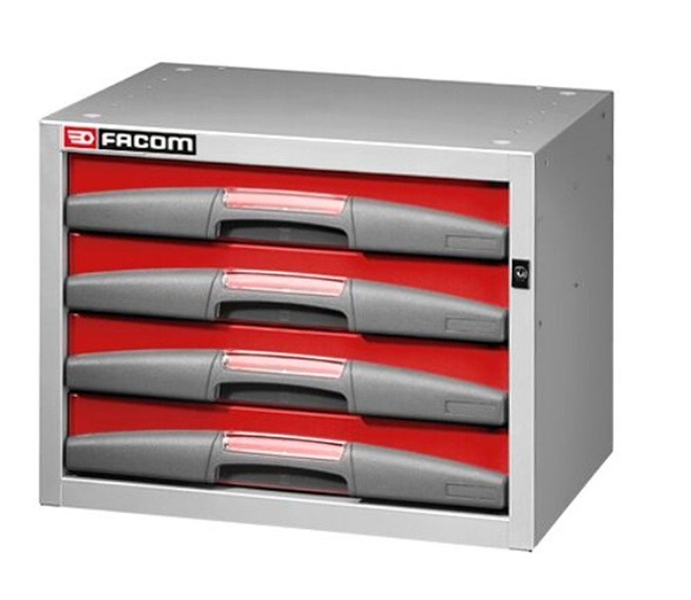 Facom Regal Facom F50000043 Matrix Regal, klein, tief, mit 4 festen Schubladen
