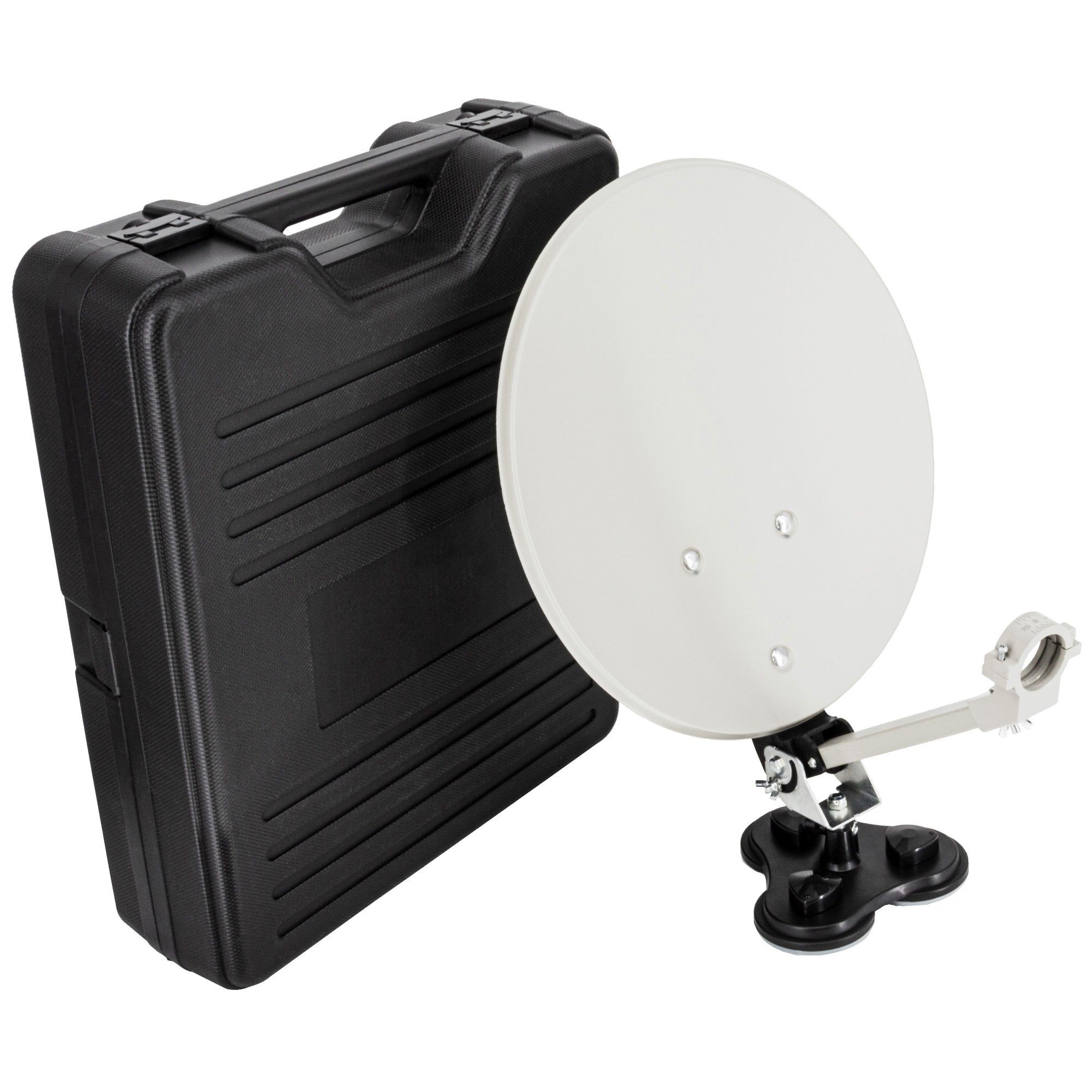 Camping SAT Antenne Tischhalter Masthalter Saugfuß Koffer Zubehör SAT-Antenne