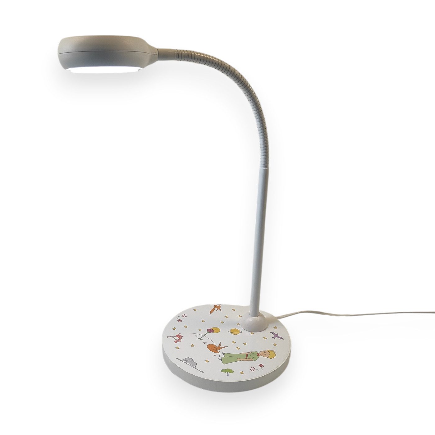 niermann Schreibtischlampe Kinderlampe mit Motiv "Der kleine Prinz", Kinderzimmer, ohne Leuchtmittel, flexibel verstellbarer Leuchtenarm, Made in Germany