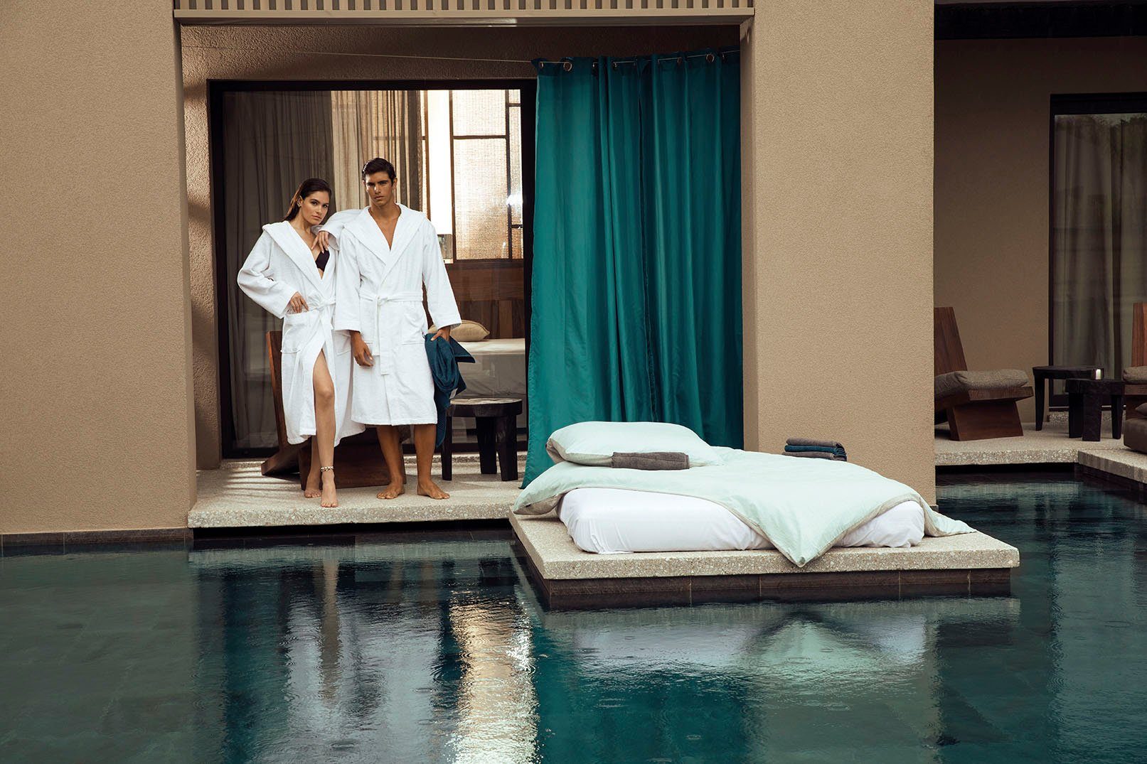 Bruno Banani Wendebettwäsche Merlin in Gr. 135x200 oder 155x220 cm, Linon, 2 teilig, Baumwollbettwäsche, Leinen-Look in Melange-Optik