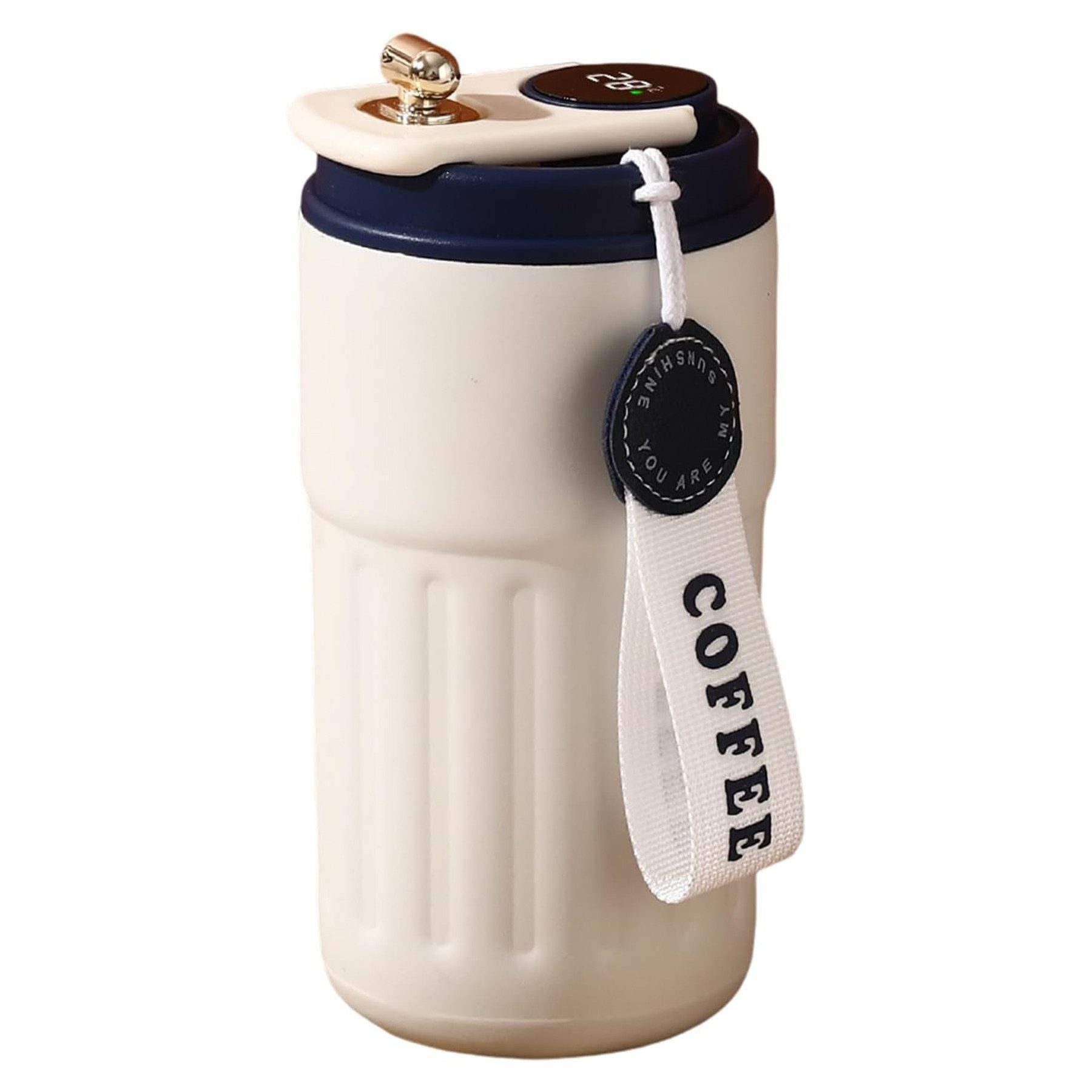 Thermobecher Kaffeebecher to go,Isolierbecher,450 ml Reisebecher 316 Edelstahl