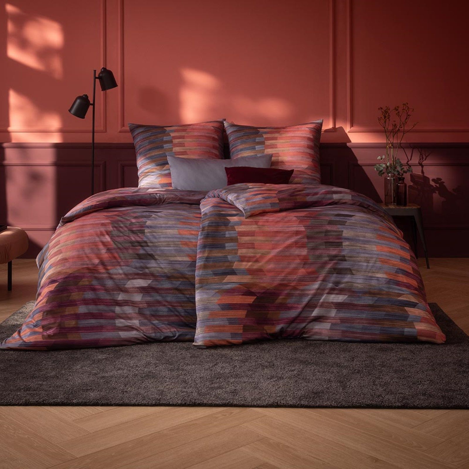 Estella Bettwäsche Estella Mako Jersey Bettwäsche 135x200 Auri abendrot Str günstig online kaufen