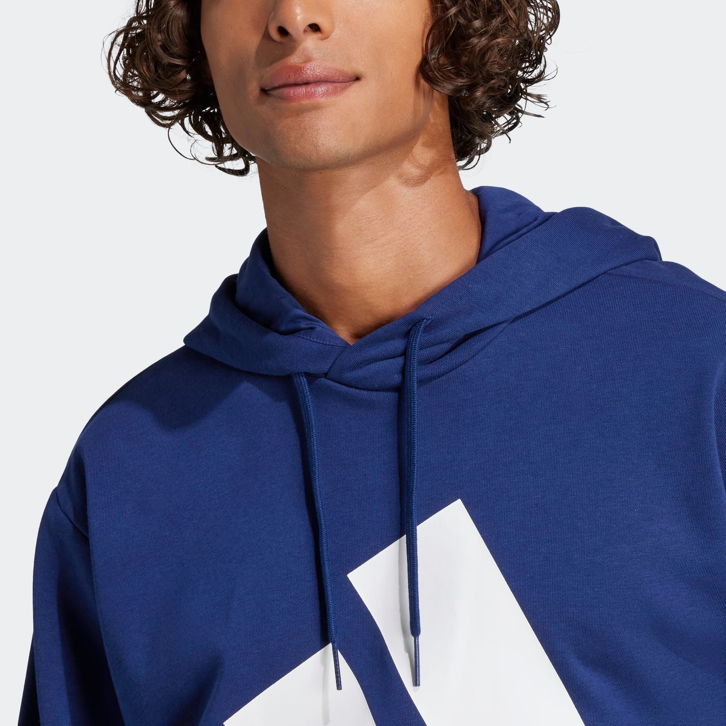 adidas Sportswear Kapuzensweatshirt ESSENTIALS BIG LOGO FRENCH TERRY HOODIE mit angesetztem Bündchen am Rumpfabschluss – Bild 5 von 5