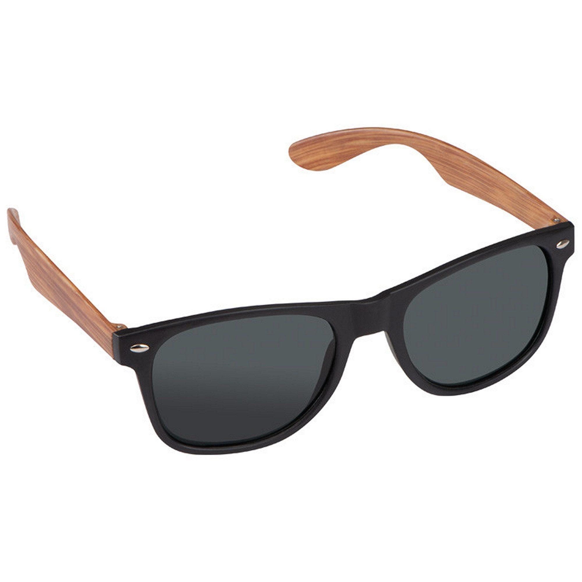 Sonnenbrille Sonnenbrille mit Bügeln in Bambusoptik / UV 400 Schutz